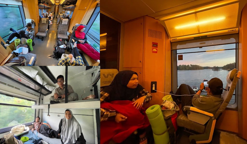 AnnasFam: in several types of trains.